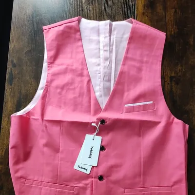 Gilet de costume Rose taille XL 